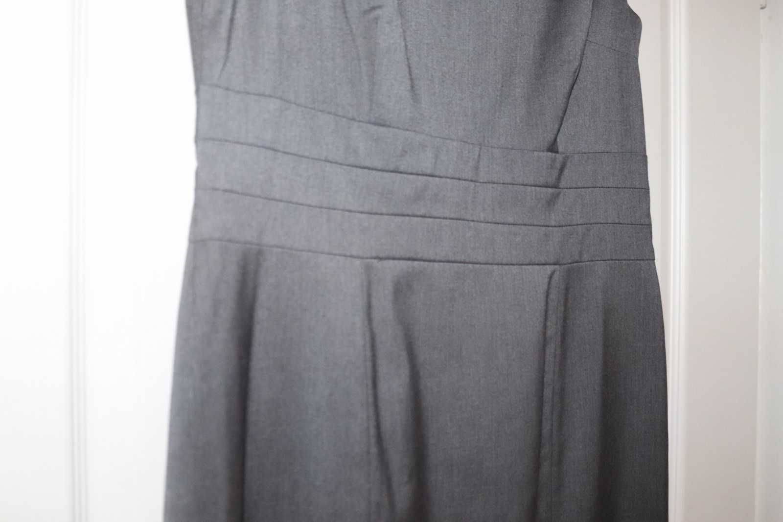 rozm 42 XL H&M sukienka klasyczna szara