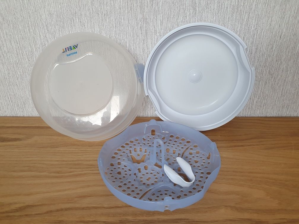 Sterylizator mikrofalowy parowy Philips Avent do butelek, smoczków.