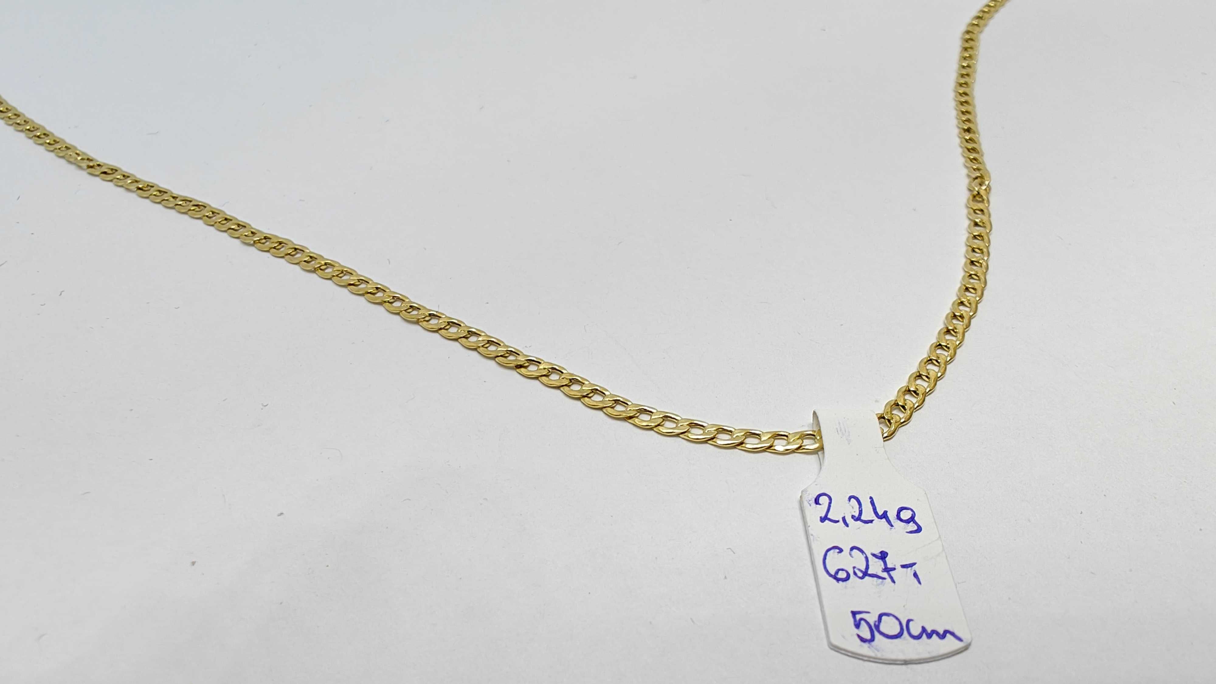 Łańcuszek Złoty Męski 2,24g 50cm P585 * NOWY