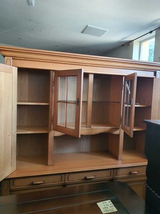 Piękny kredens drewniany dębowy jasny elegancki stan bdb FV DOWÓZ