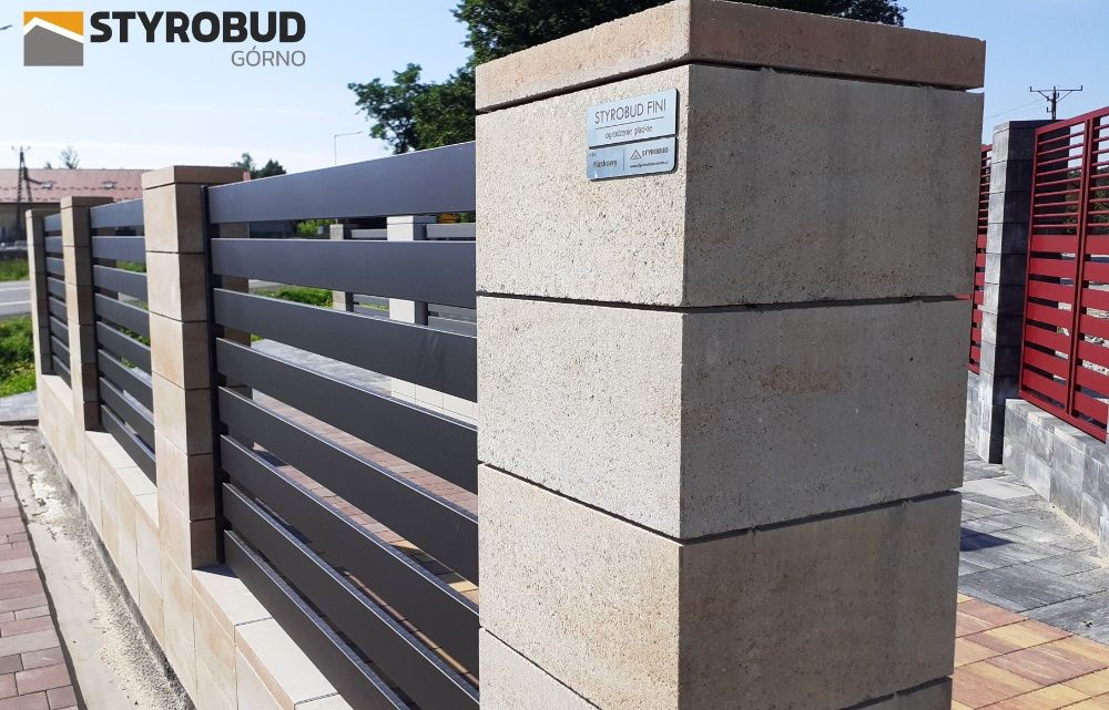 Styrobud Fini™ 360x360x200 Pustak betonowy - pustak ogrodzeniowy