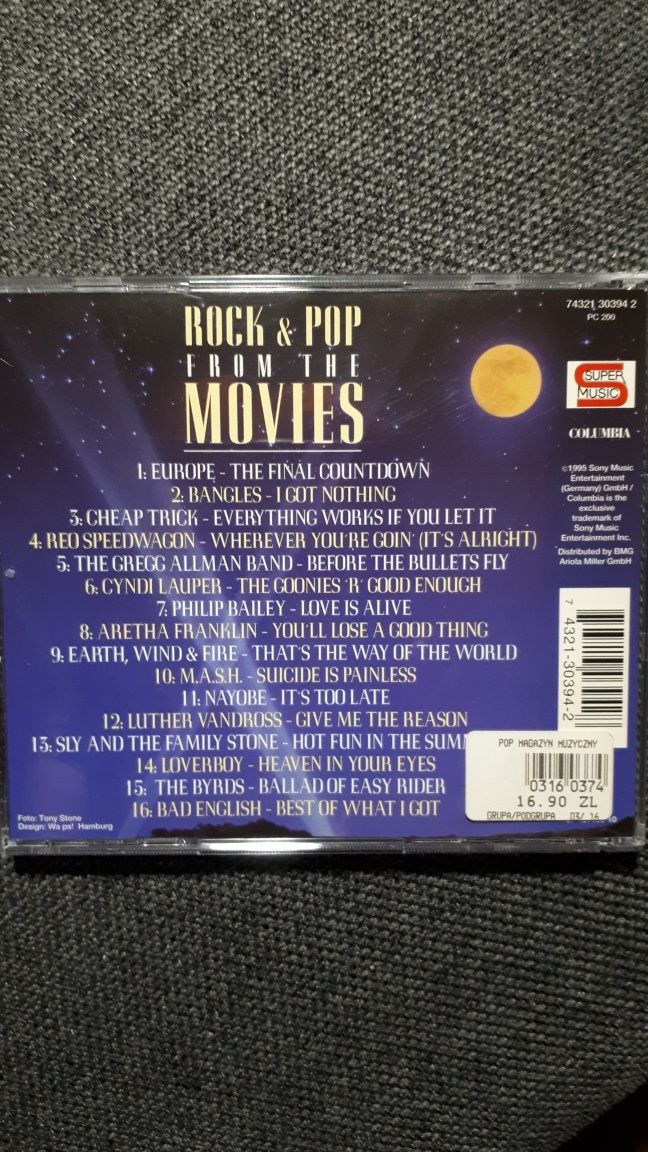 Cd Rock & pop from the MOVIES HOLLYWOOD muzyka filmowa