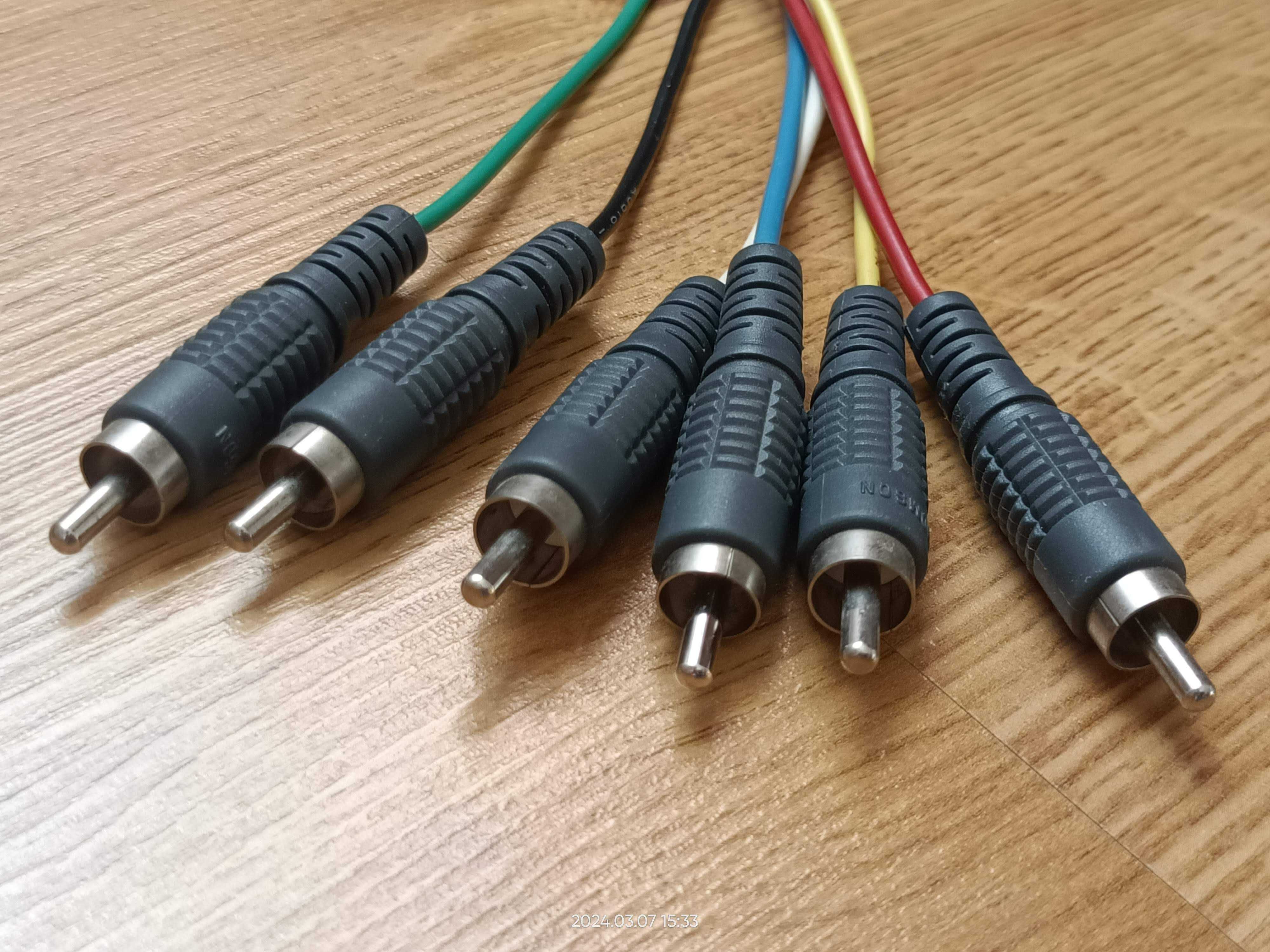 Kabel Euro SCART - 6RCA Thomson + adapter