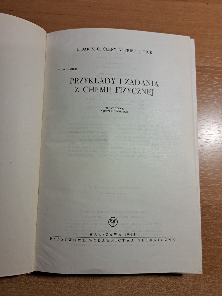 Przykłady i zadania z chemii fizycznej