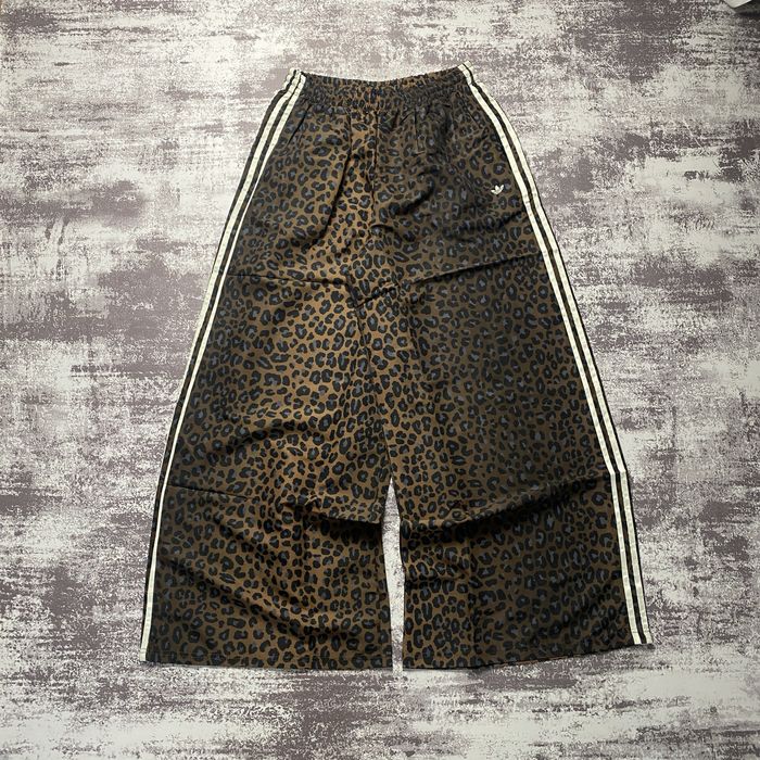 Adidas Balenciaga Leopard Print Baggy Pants