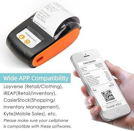 Przenośna drukarka paragonów 58 mm