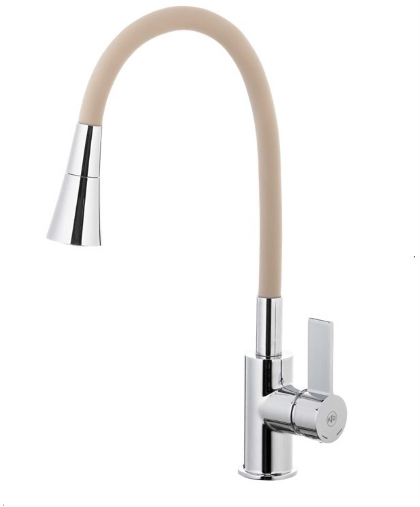 Bateria Rumba beż/chrom zlewozmywakowa