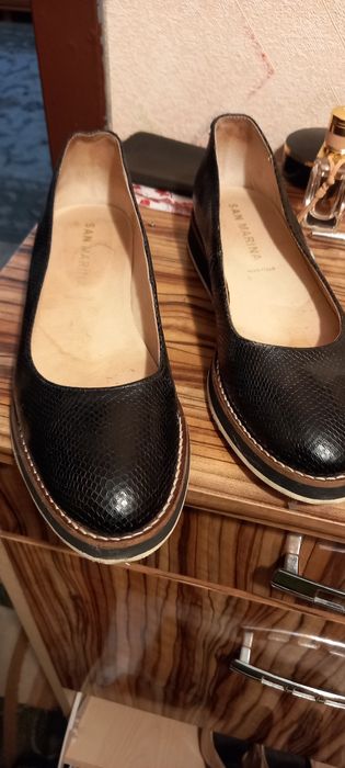 Туфлі кожа, туфли шкіряні san marina
