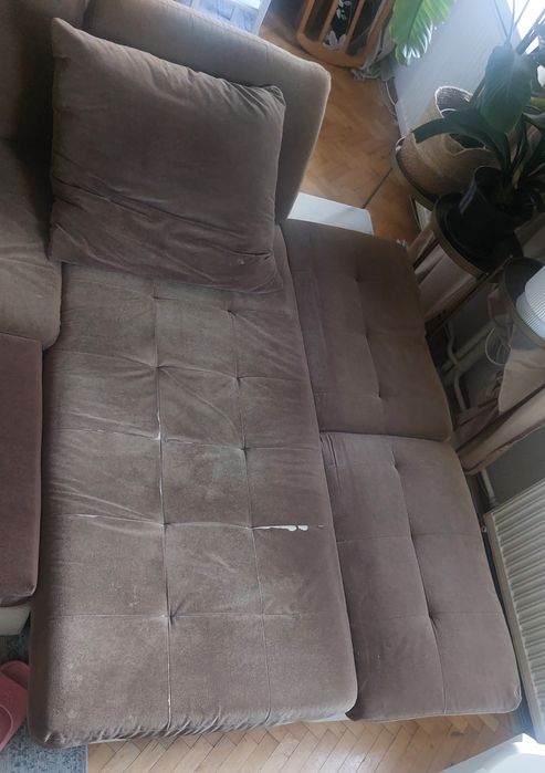 Duża kanapa, narożnik z funkcją spania, Dajtki