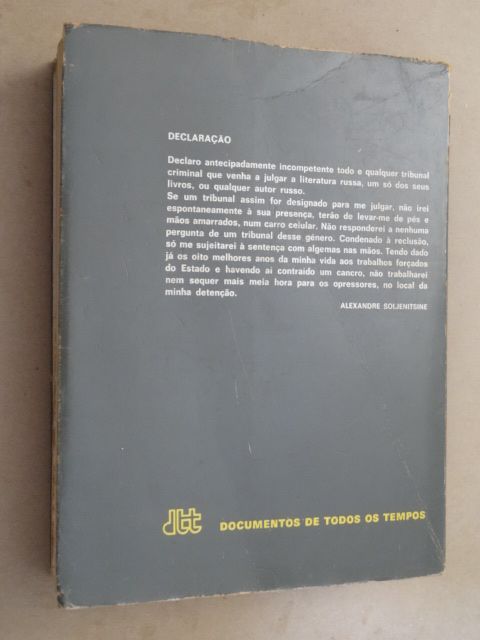 O Carvalho e o Bezerro de Alexandre Soljenitsine