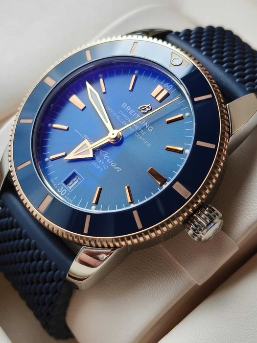 Nowy Breitling Superocean Heritage B20 Stal / Różowe złoto / 2023r