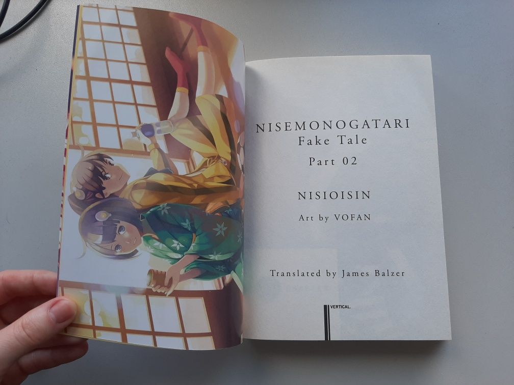Nisemonogatari fake tale part 02 nisioisin książka powieść light novel