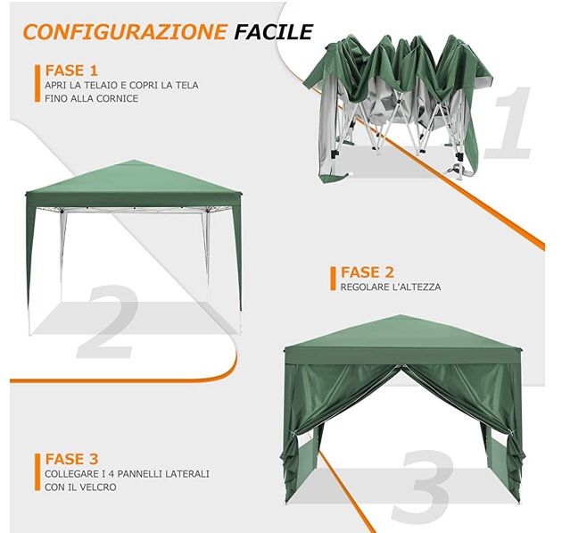 Tenda 3x3 montagem e desmontagem pop up rápida