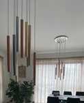 Piękny żyrandol lampa wisząca nowoczesny styl
