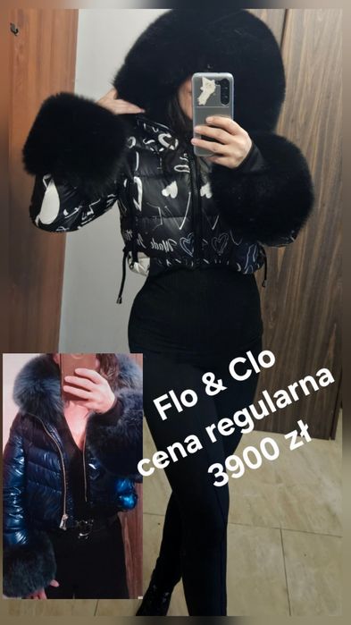 Czarna kurtka bomberka Flo & Clo