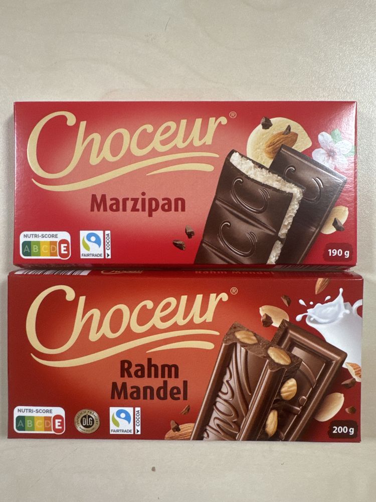 Безлактозний і звичайний шоколад Ritter sport lindt Choceur шок. паста
