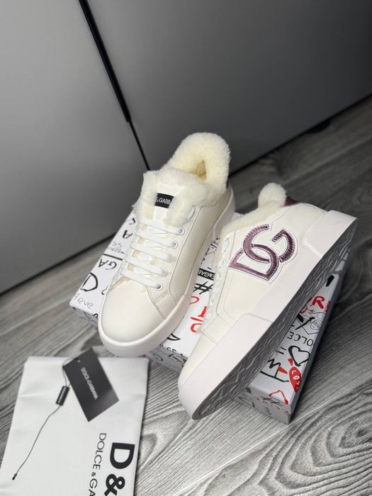 Кеды зимние dolce gabbana кроссовки с мехом зимне