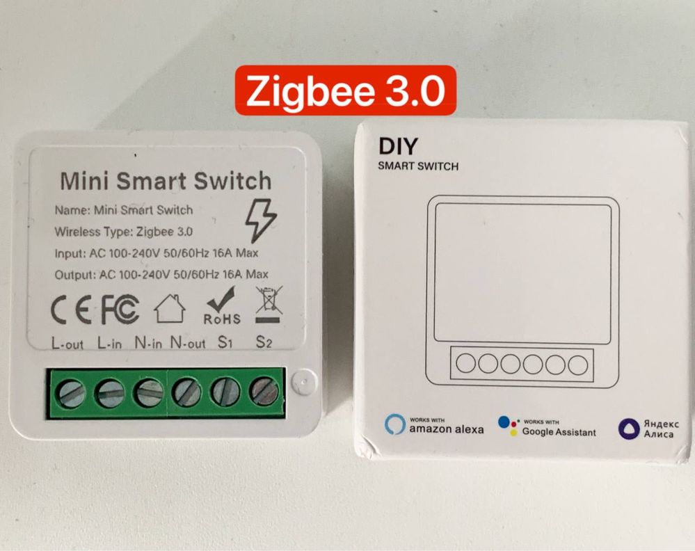 Zigbee 3.0 реле 16А, розумний вимикач перемикач