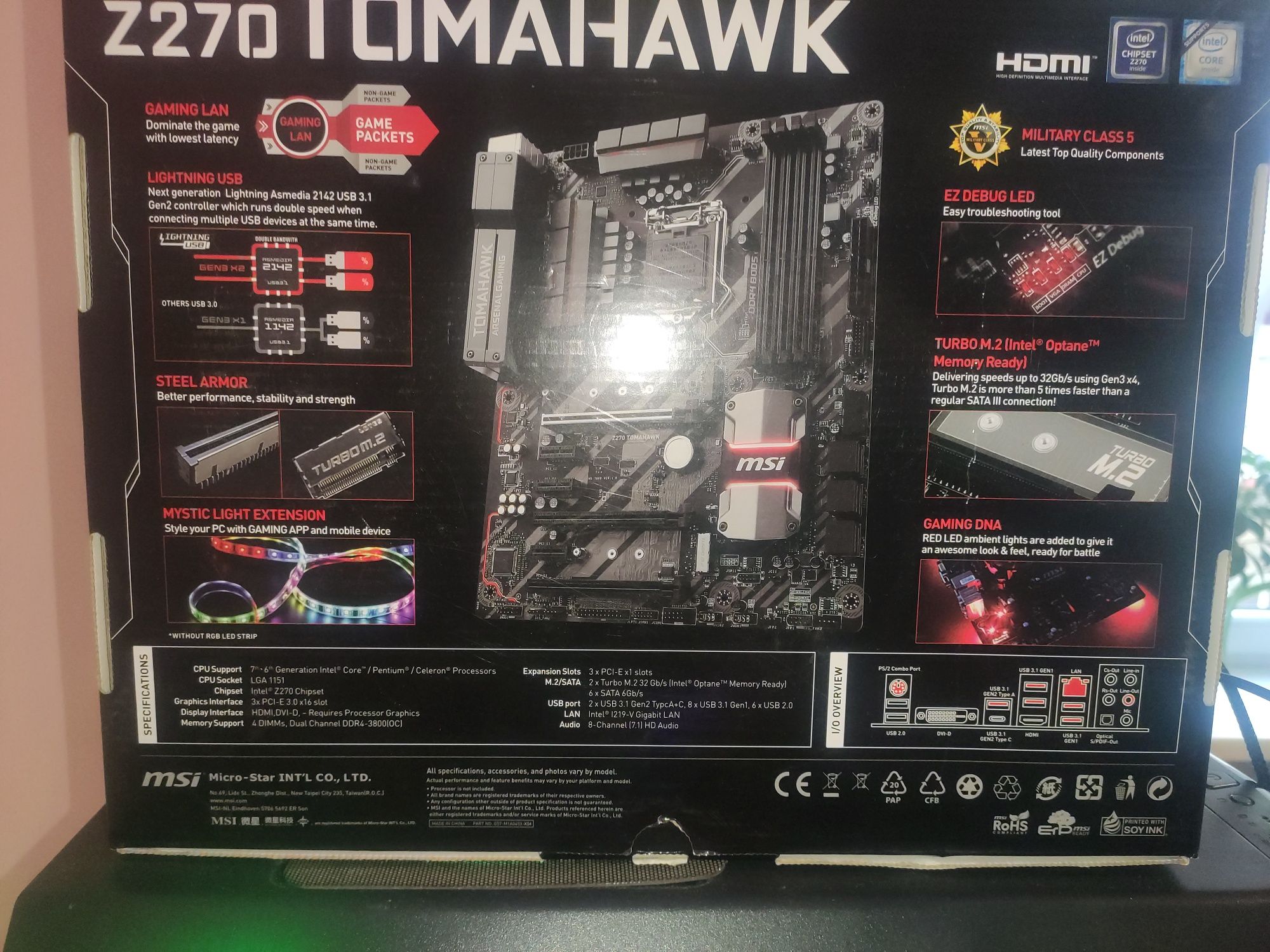 Płyta główna Msi Tomahawk Z270 Intel Core i5-7500