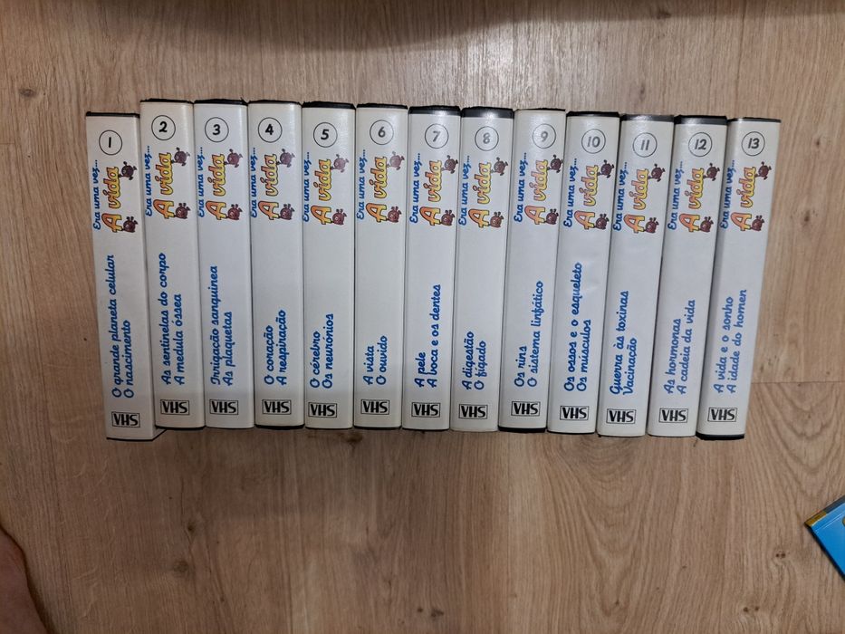 Coleção de Livros e VHS "Era uma Vez o Corpo Humano"
