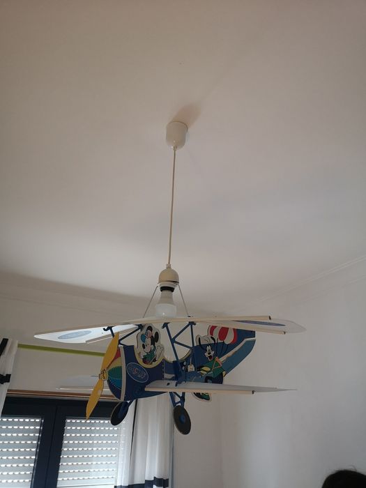 Candeeiro Avião Mikey e Pateta