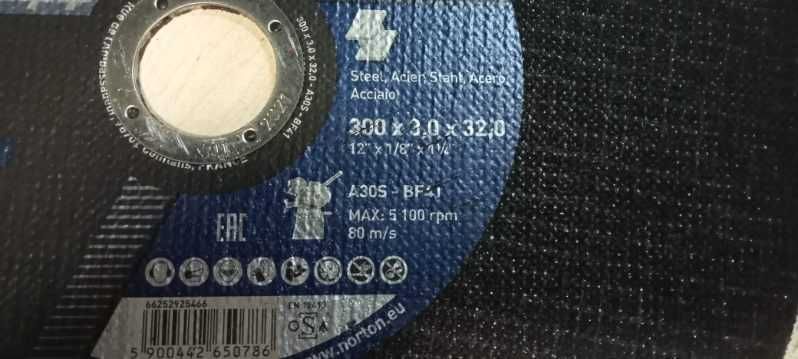 Tarcza do cięcia Norton Vulcan 300x3,0x32mm