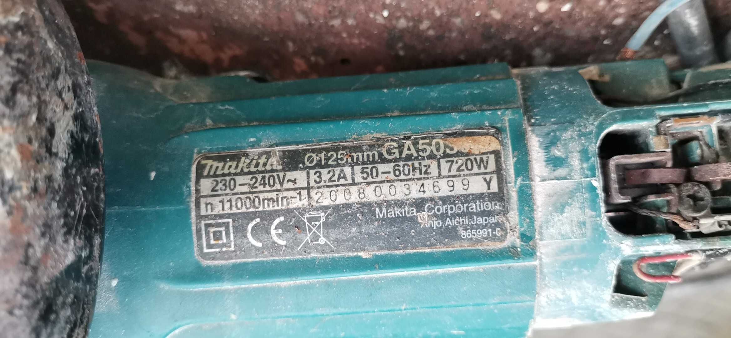 szlifierka kątowa kątówka Makita 125 mm cienka w chwycie poręczna mini