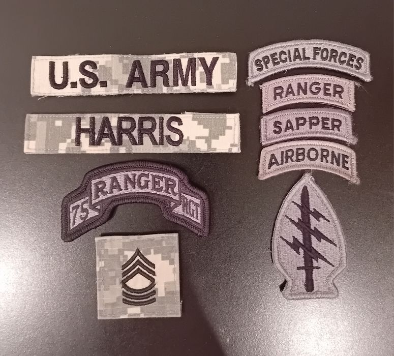 Komplet naszywek us.army acu ucp orginalne