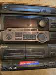 Wieża SONY mhc-801 + 2 głośniki: radio / cd / kaseta magnetofonowa