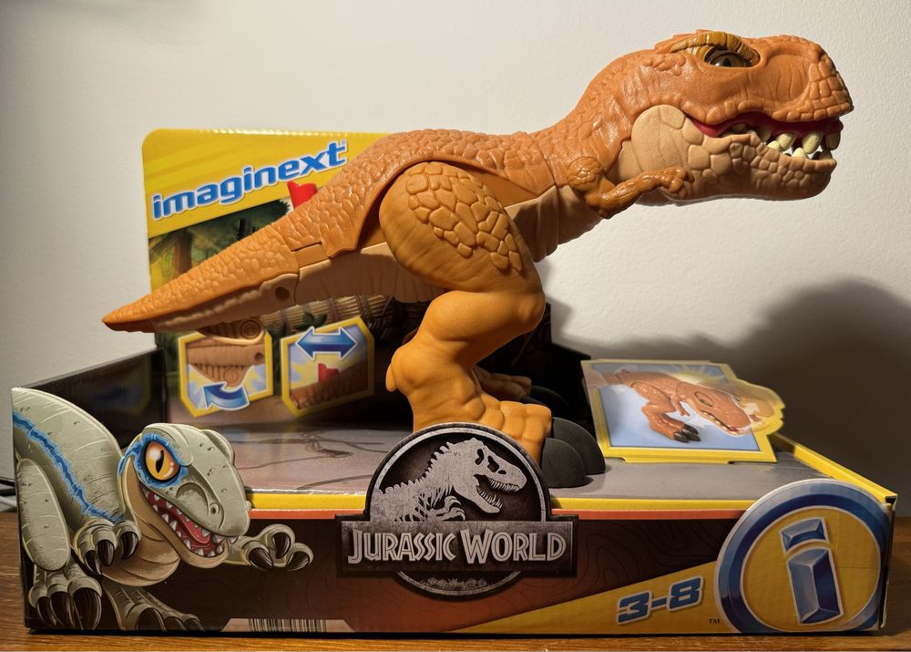 Dinozaur Zabawka Imaginext Jurassic World Atakujący T-Rex HFC04