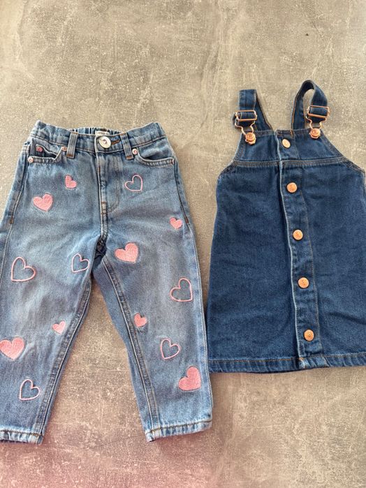 Джинси та сарафан для дівчинки 98 р