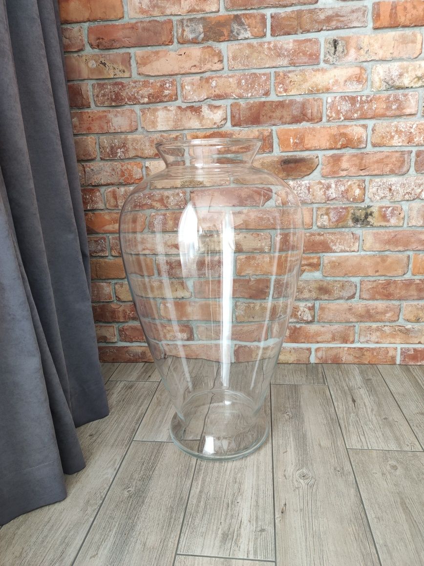 Duży wazon szklany 70cm