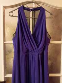 Fioletowa sukienka, Wallis, rozmiar 14