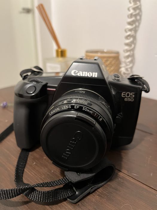 Canon EOS 650 z obiektywem Canon 50/1.8 jak nowy
