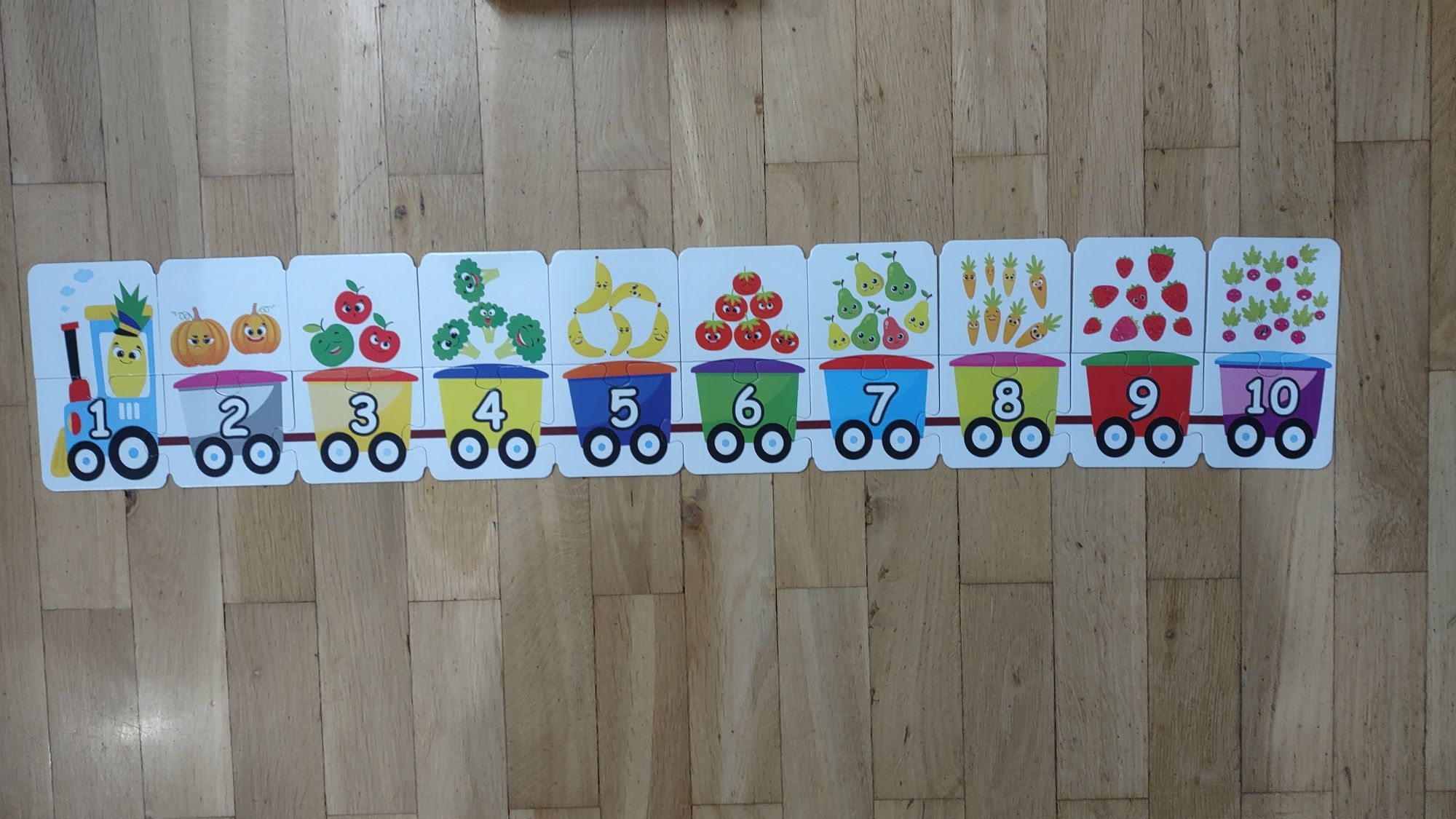 Bajka Kolejkowe 1,2,3-puzzle 3+