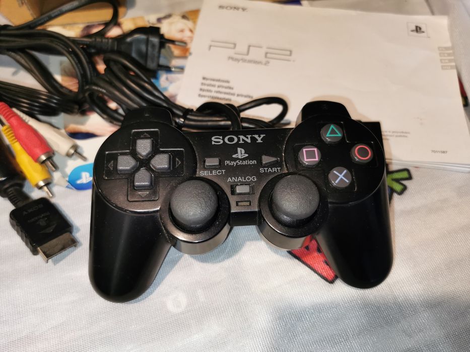 Konsola PS2 SLIM SCPH-90004 + oryg pad, instr PL komplet SKLEP Ursus
