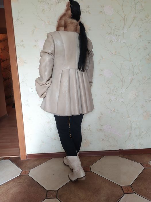 Дублёнка, натуральная, лёгкая размер M, ТОРГ