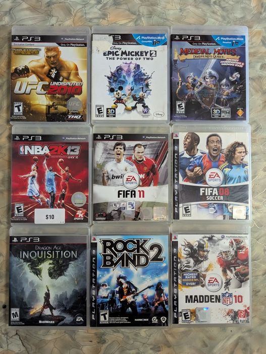 Ігри диски на PS3 Fifa UFC Little Big Planet Gran Turismo
