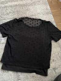 Bluzka czarna w kropki, Sinsay XL