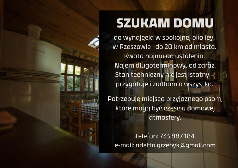 Wynajmę dom przyjazny zwierzętom