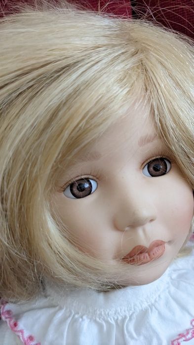Lalka kolekcjonerska PUPPE porcelanowa twarz