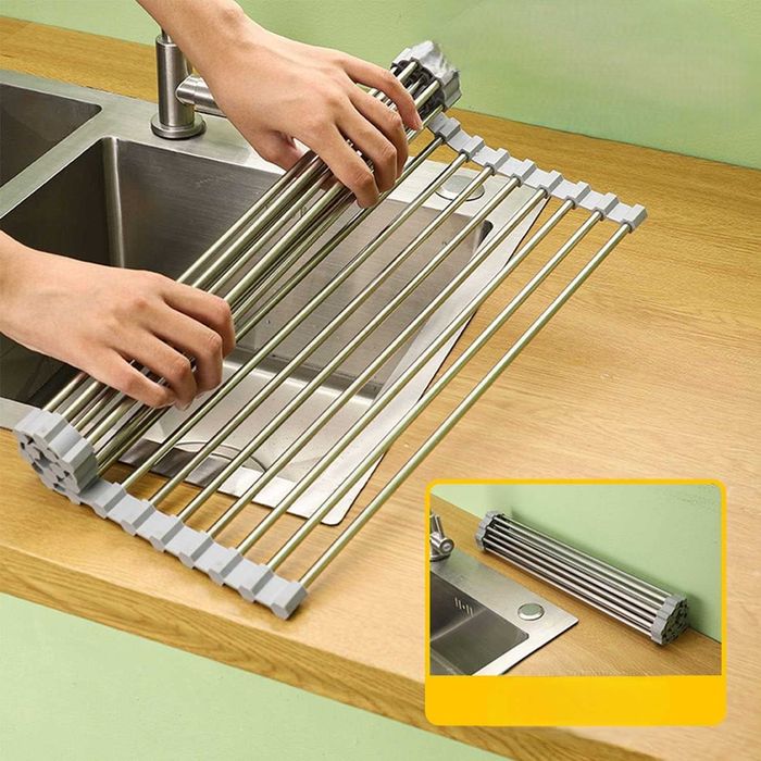 ViWaVee Składany i zdejmowany ociekacz do naczyń nad zlewozmywak