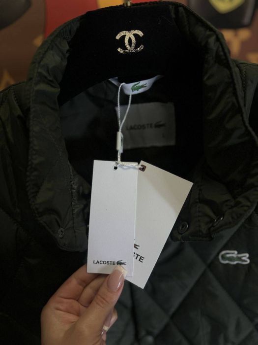 ЖИЛЕТКА LACOSTE 2025! Женская безрукавка хаки Лакоста жилет осень хит