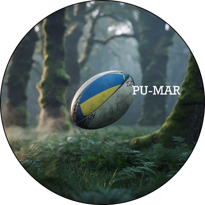 Opłatek na tort Urodziny Piłka Rugby Boisko Gra