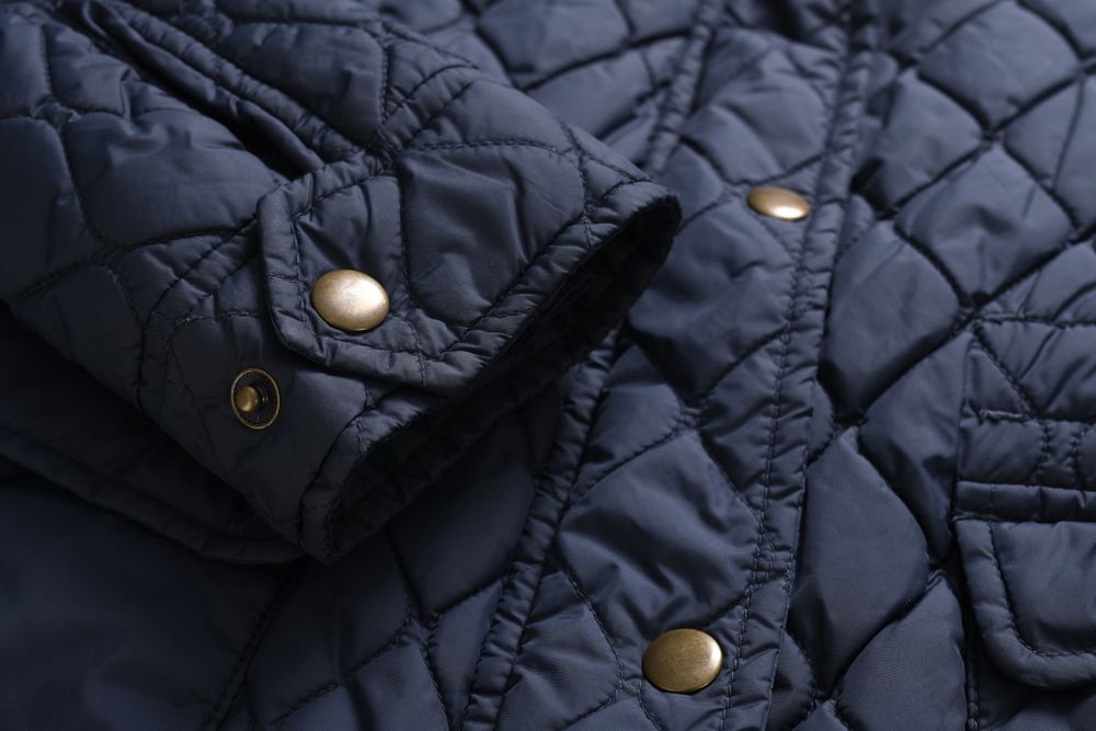 JACK WILLS pikowana kurtka damska granatowa r. 34