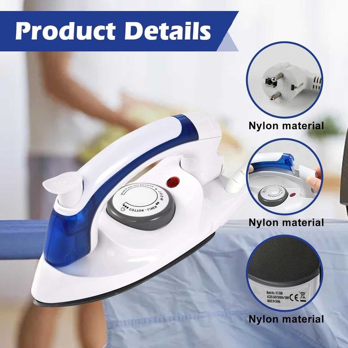 Molbory Składne Mini Żelazko Parowe do Podróży, 700W Przenośne, Ręczne