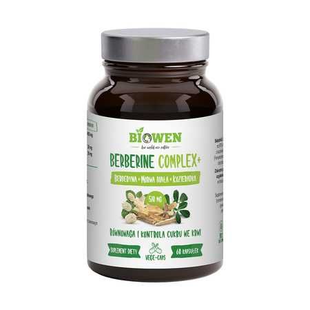 Biowen Berberine Complex+ 510 mg – 60 kapsułek berberyna
