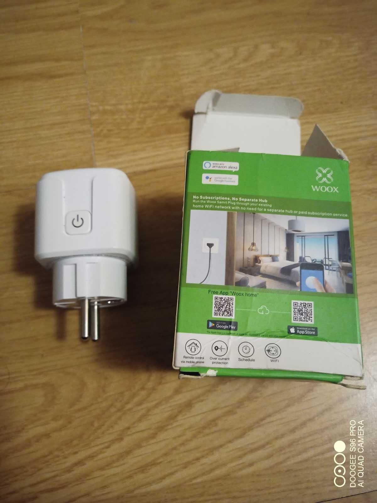 Gniazdko WiFi smart plug R5024 aplikacja WOOX inteligentna wtyczka