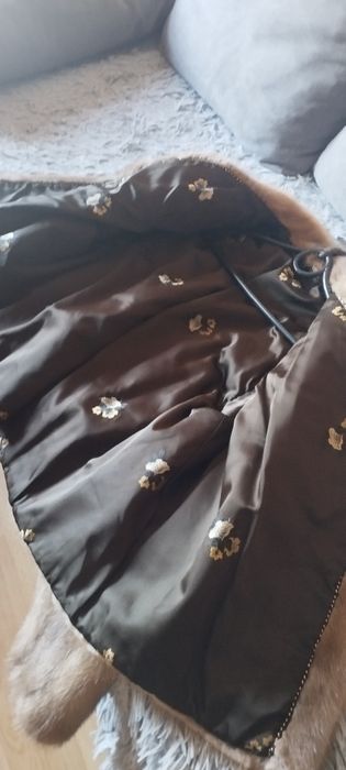 Futerko krótkie z norek biszkoptowe rozmiar 42/44