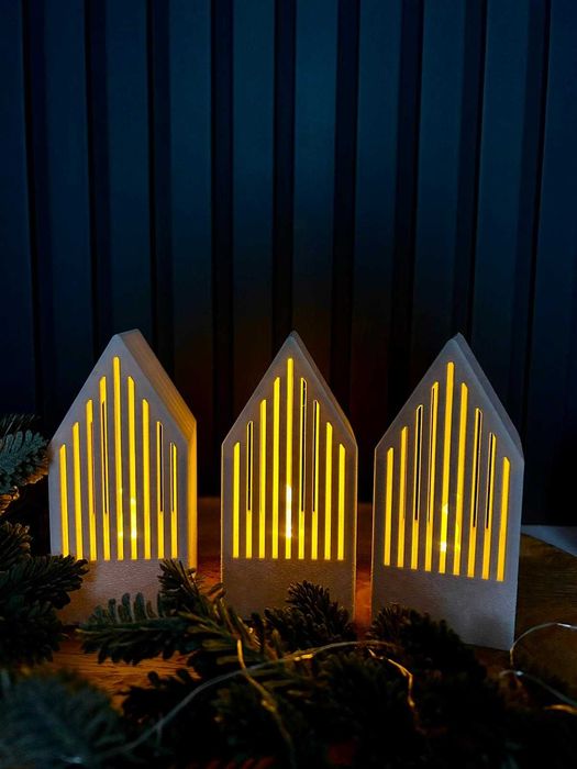 Lampka LED Domek 3D – świecący domek, dekoracja świąteczna